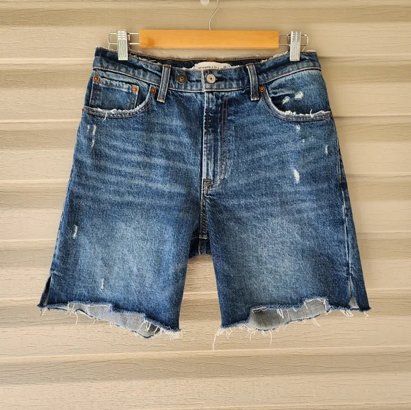 Abercrombie & Fitch Blue Denim Jean Shorts - Picture 2 of 10